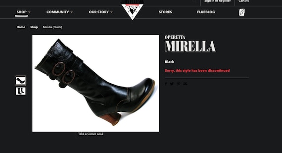 Fluevog Operetta Boots "Mirella" - image 1