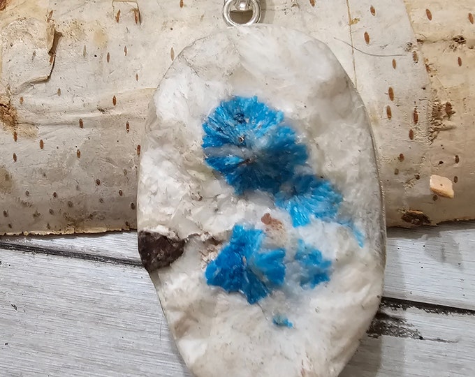Canvasite Pendant, Canvasite Rough Sterling Silver Pendant, Handmade Canvasite Pendant, Rare Canvasite Pendant, Gift for Her, GF15