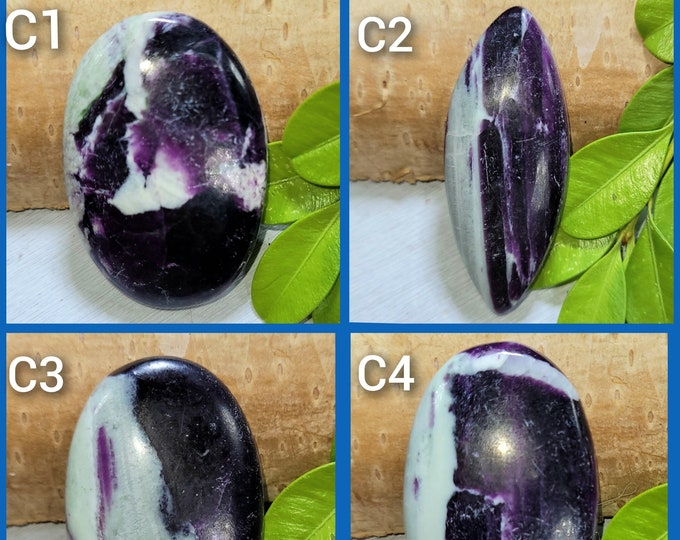 Kammererite Cabochons, Oval and Marquise Cabochons, Kammererite cabs, Wire wrapping stones. C 1-5