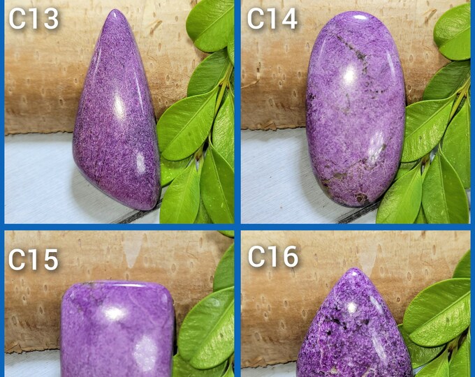 Stichtite Cabochon, Stichtite Cab, Handmade Stichtite Cabochons, Statement Cabochon, Cabochons for wrapping, Cab for wire wrapping C-13-16