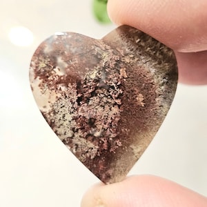 Moss Agate Cabochon, Scenic Moss Agate cabochon, Moss Agate Cabs, Moss Agate Scenic Cabochons, Green and Red Moss Agate Cabochons FM17