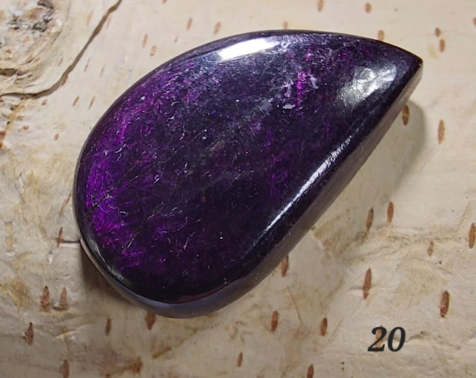Purpurite Cabochon, Teardrop shaped Purpurite Cabochon, Wire Wrapping, Weaving, Use as Pendant, Premium Grade Purpurite, Gift for Her, GA20
