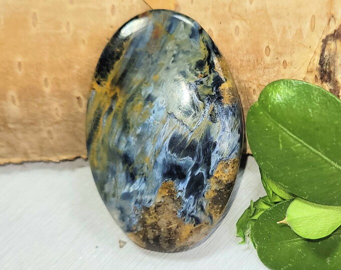 Pietersite Oval Cabochon, High Quality Pietersite Oval Cabochon, 24.50ct, Wire Wrapping, Weaving, Pendant, Gift for Her, FA23