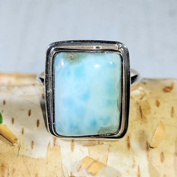 Larimar Rings Size 6 Etsy