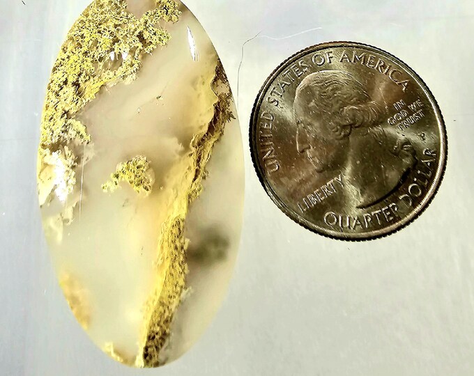 Scenic Moss Agate Cabochon, 12Grams, FK 21