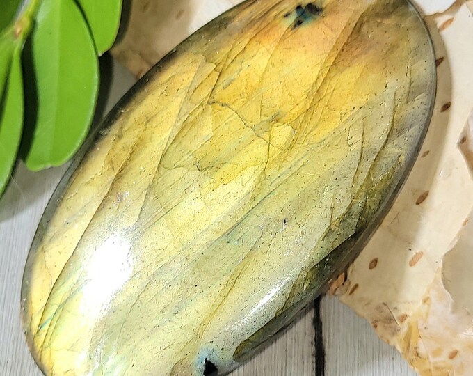 Natural Top Choice Multi-Flash Labradorite Oval Cabochon 50ct 10 Grams 47mm x 26mm Wire Wrapping, Weaving or Pendant, Collector LD24