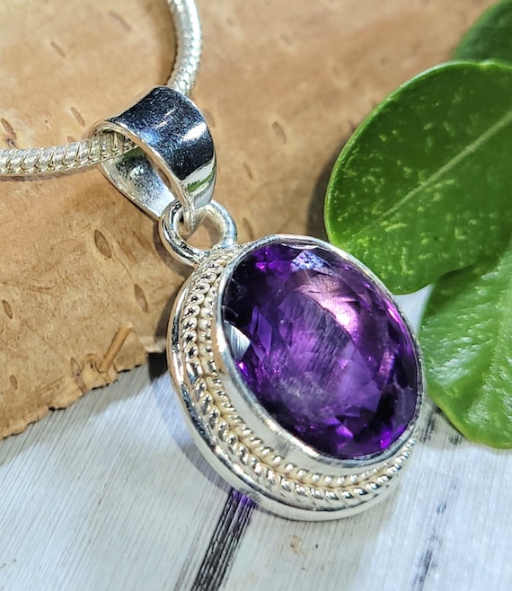 Collier Je joue goutte pierre - Collier en argent 925 et pierres naturelles