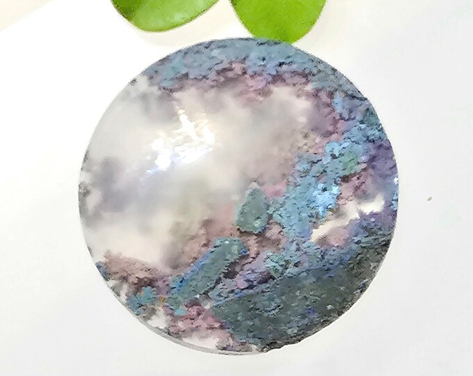 Moss Agate Cabochon, Scenic Moss Agate cabochon, Moss Agate Cabs, Moss Agate Scenic Cabochons, Green and Red Moss Agate Cabochons FM24