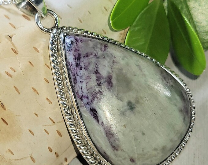 Natural Rare Top Grade Quality Kammererite .925 Sterling Silver Pendant 2" x 1 1/8" 18 Grams EK10