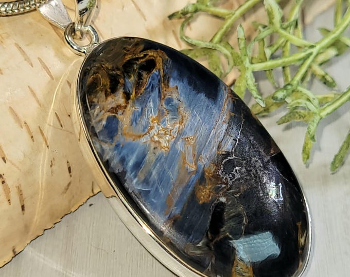 Pietersite Pendant, Premium Grade Pietersite Sterling Silver Pendant, Handmade Pietersite  Pendant, Statement Pendant, Gift for Her, HR25