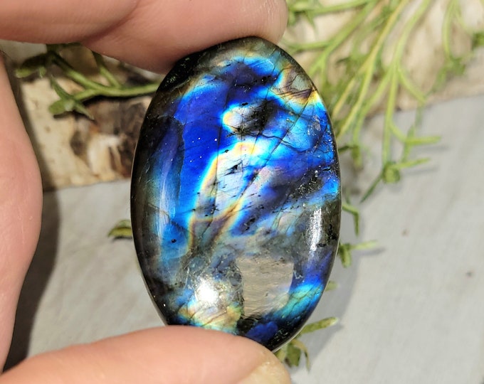 Multi Color Flash Labradorite Cabochon, Labradorite Oval Cabochon 87.50ct, Labradorite Cabochon,  Wire Wrapping, Weaving, Pendant, HJ02