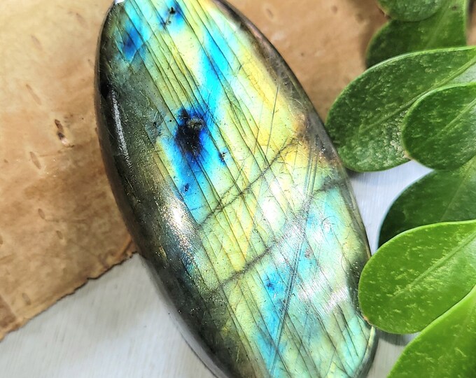 Natural Premium Grade Multi Flash Labradorite 85ct Oval Cabochons, Wire Wrapping Cabochon, Gift for her, Gifts under FX07