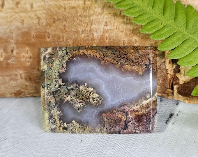 Moss Agate Cabochon, Scenic Moss Agate cabochon, Moss Agate Cabs, Moss Agate Scenic Cabochons, Green and Red Moss Agate Cabochons FK23