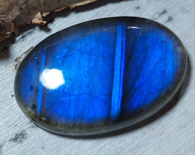 Blue Flash Labradorite Cabochon,Labradorite Oval Cabochon 50ct, Labradorite Cabochon,  Wire Wrapping, Weaving, Pendant, Collector GA19