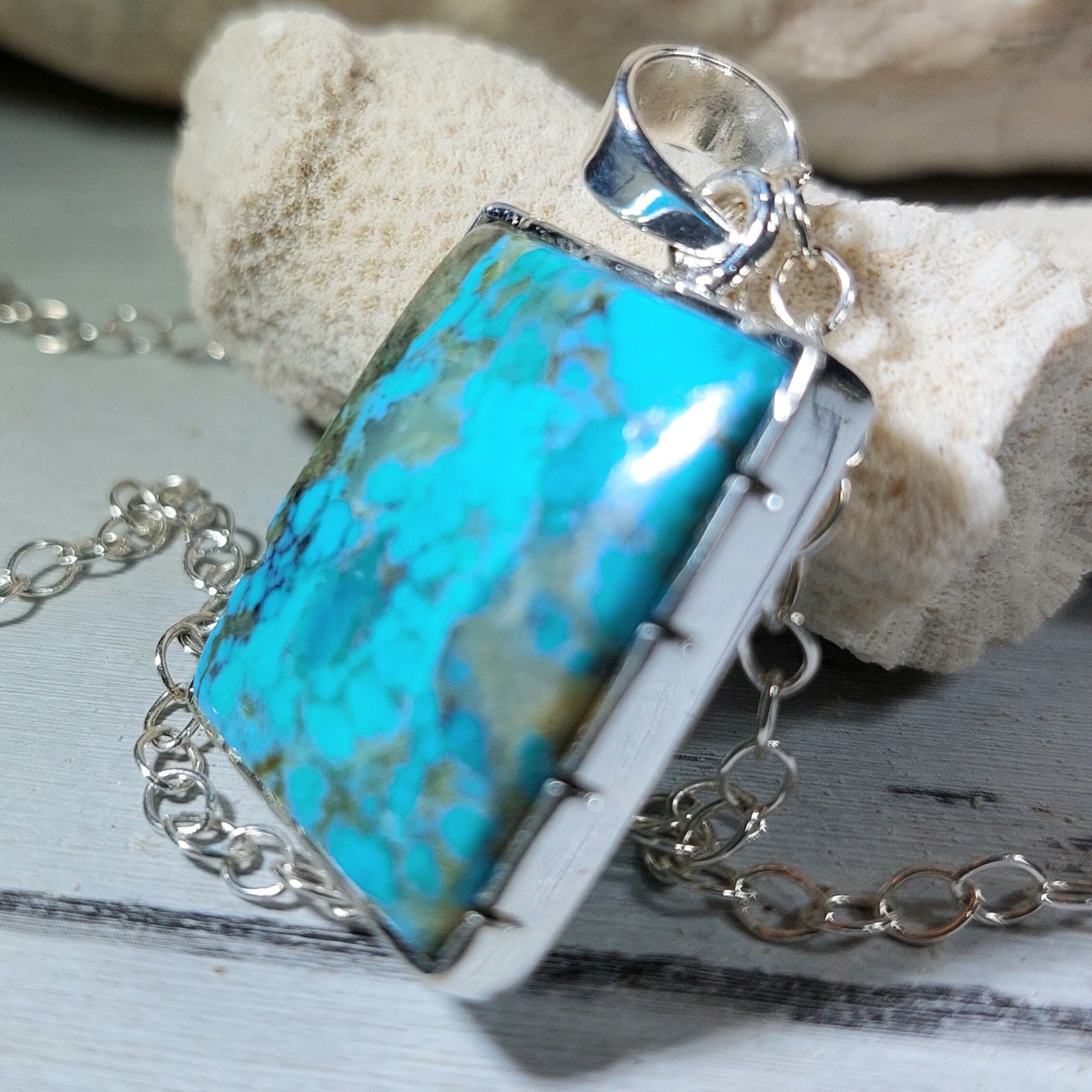silver925無垢【新品】Native Turquoise 金縄　ペンダント 714d27aff17aa95de42072f4d1c325
