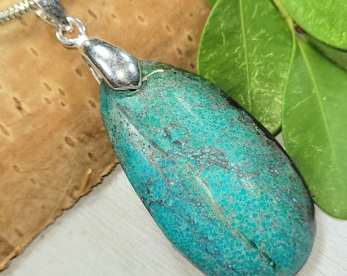 Natural Spiderweb Turquoise Pendant, Spiderweb Turquoise Sterling Silver Pendant, Handmade Turquoise Pendant, Statement Pendant, FT33