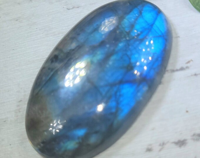 Blue Flash Labradorite Cabochon,Labradorite Oval Cabochon 85ct, Labradorite Cabochon,  Wire Wrapping, Weaving, Pendant, Collector CR20