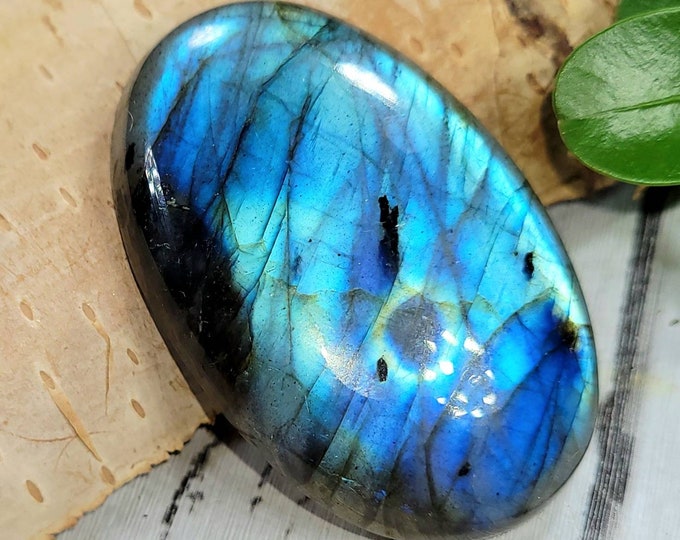 Blue Flash Labradorite Cabochon,Labradorite Oval Cabochon 80ct, Labradorite Cabochon,  Wire Wrapping, Weaving, Pendant, Collector DM21