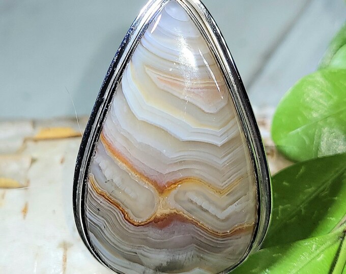 Natural High Grade Crazy Lace Agate .925 Sterling Silver Ring Size 7.5 9 Grams 1 1/4" x 7/8" EU22