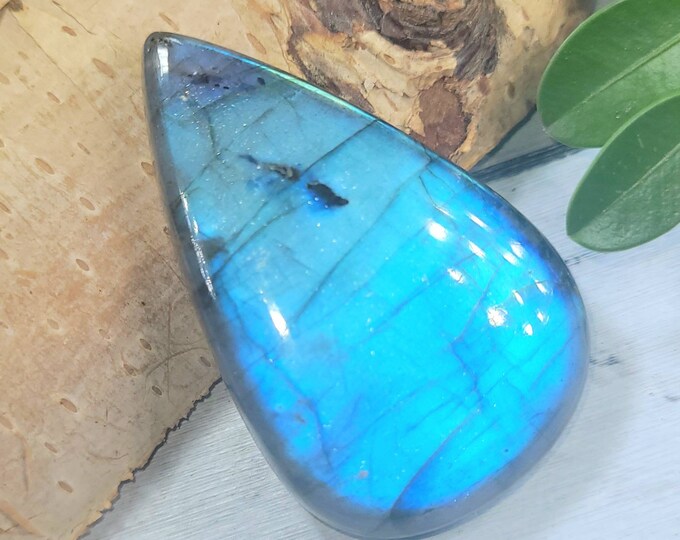 Blue Flash Labradorite Cabochon,Labradorite Pear Cabochon 80ct, Labradorite Cabochon,  Wire Wrapping, Weaving, Pendant, Collector DN47