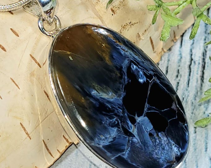 Pietersite Pendant, Premium Grade Pietersite Sterling Silver Pendant, Handmade Pietersite  Pendant, Statement Pendant, Gift for Her, HS26