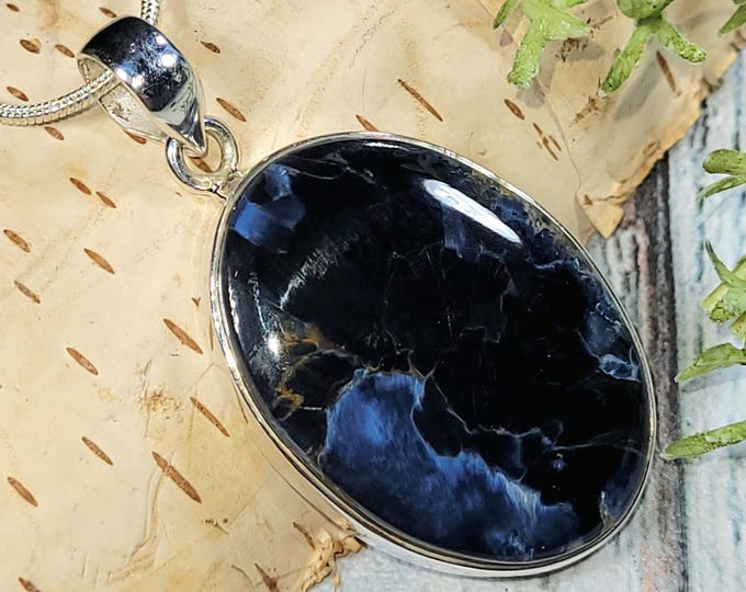 Pietersite Pendant, Premium Grade Pietersite Sterling Silver Pendant, Handmade Pietersite  Pendant, Statement Pendant, Gift for Her, HS25