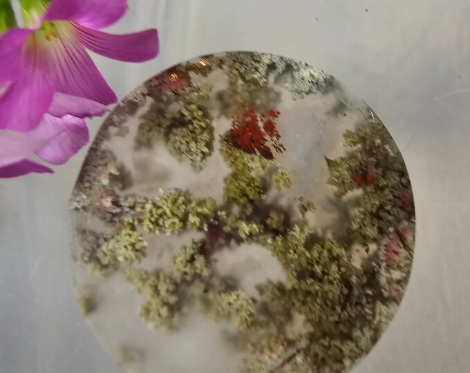 Moss Agate Cabochon, Scenic Moss Agate cabochon, Moss Agate Cabs, Moss Agate Scenic Cabochons, Green and Red Moss Agate Cabochons FK17