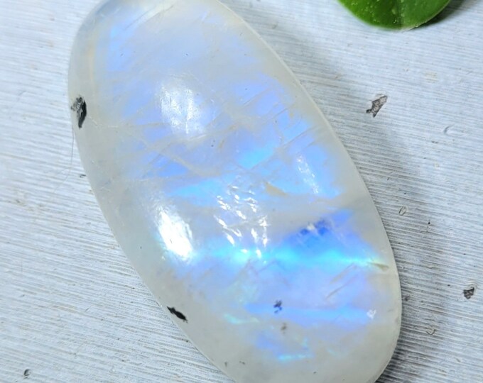 Rainbow Moonstone Cabochon, Moonstone Cabochon, Wire wrapping, Jewelry Making, Oval Cabochon Moonstone, FL05