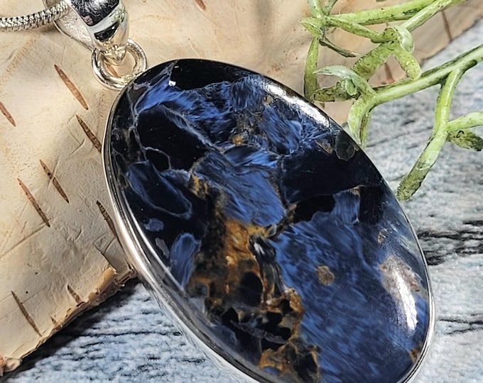 Pietersite Pendant, Premium Grade Pietersite Sterling Silver Pendant, Handmade Pietersite  Pendant, Statement Pendant, Gift for Her, JA13
