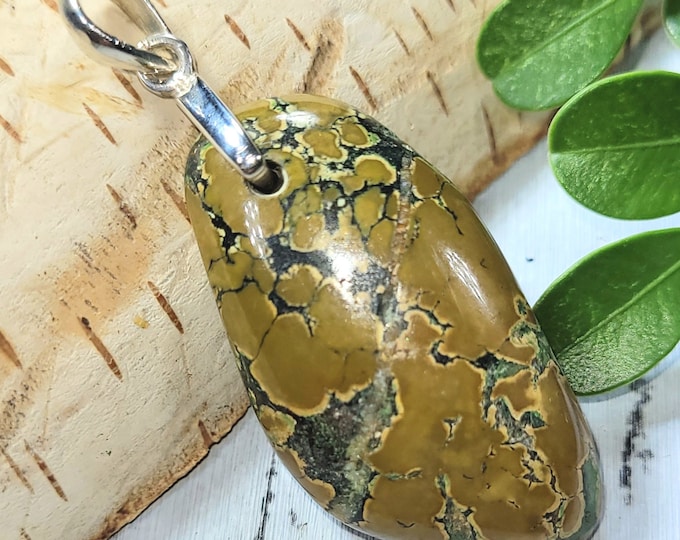 Tibet Turquoise Pendant, Tibetan Turquoise  Sterling Silver Pendant, Natural Turquoise Pendant, Gift for Her, Genuine Turquoise, DN16