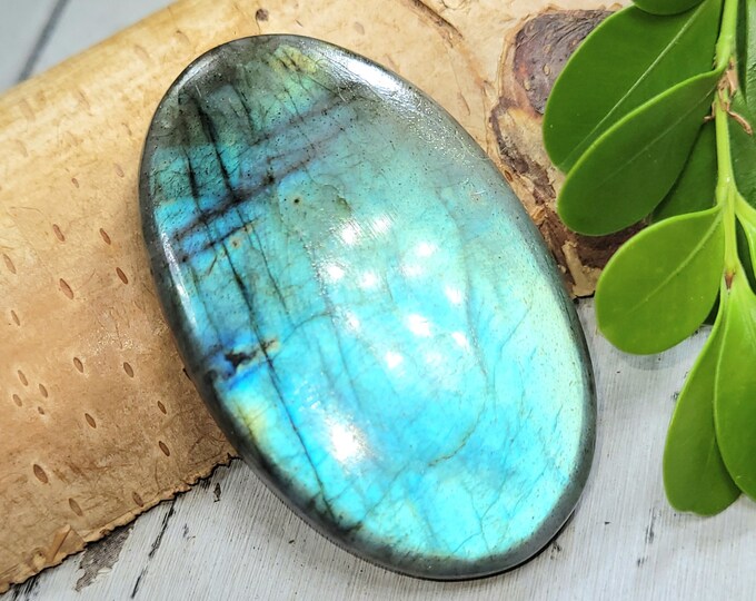 Natural Premium Grade Multi Flash Labradorite Oval Cabochons 107.50 carat 1 Stone Wire Wrapping, Weaving, Pendant or Ring FP22