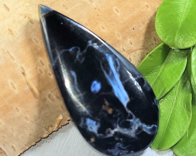 Pietersite Pear Cabochon, High Quality Pietersite Pear Cabochon, 34ct, Wire Wrapping, Weaving, Pendant, Gift for Her, FA39