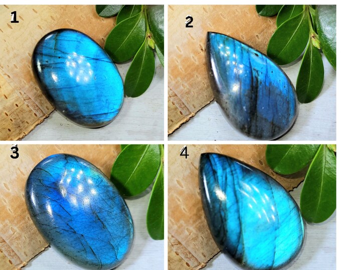 Blue Labradorite Cabochon Bead, Blue Cabochon for wire wrapping, Blue Flash Labradorite Cabochons, Labradorite Cabochons ML3