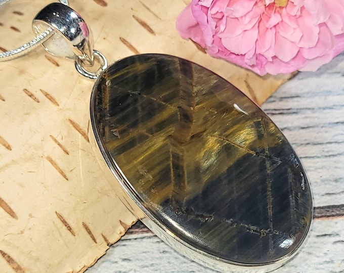 Pietersite Pendant, Premium Grade Pietersite Sterling Silver Pendant, Handmade Pietersite  Pendant, Statement Pendant, Gift for Her, JV14