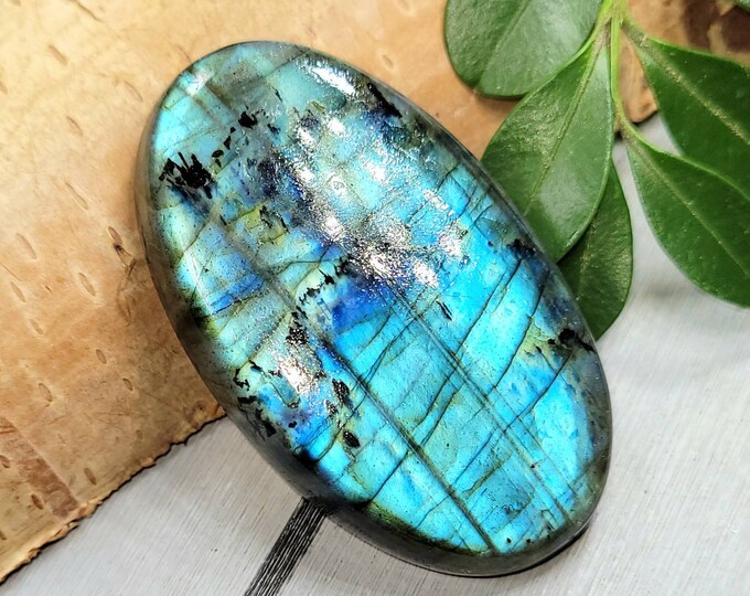 Multi Color Flash Labradorite Cabochon, Labradorite Oval Cabochon 82ct, Labradorite Cabochon,  Wire Wrapping, Weaving, Pendant, FN01