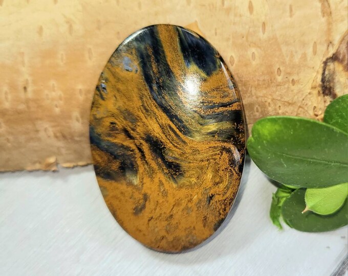 Pietersite Oval Cabochon, High Quality Pietersite Oval Cabochon, 47.50ct, Wire Wrapping, Weaving, Pendant, Gift for Her, FA21