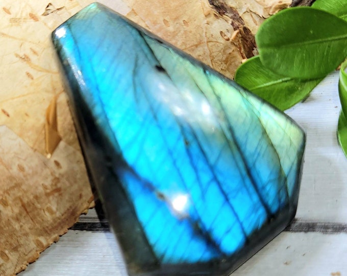 Labradorite Cabochon, 75ct Labradorite Freeform Cabochon, Blue Flash Labradorite Cabochon, Wire Wrapping, Weaving, Pendant, Collector DE44
