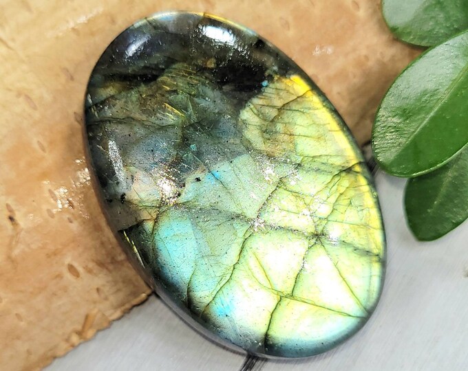 Multi Color Flash Labradorite Cabochon, Labradorite Oval Cabochon 78.50ct, Labradorite Cabochon,  Wire Wrapping, Weaving, Pendant, FN06