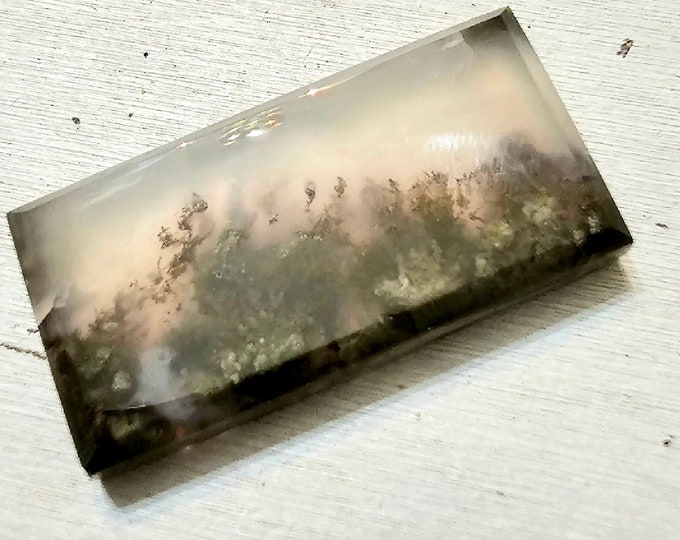 Moss Agate Cabochon, Scenic Moss Agate cabochon, Moss Agate Cabs, Moss Agate Scenic Cabochons, Green and Red Moss Agate Cabochons FK28