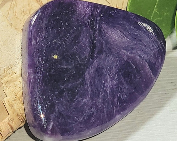 Natural AAA Charoite Pear Cabochon 25ct 22mm x 26mm Wire Wrapping, Weaving, Pendant ET38