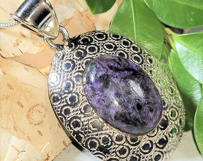 Natural  .925 Sterling Silver Pendant 1 3/4" x 1" 7 Grams B29