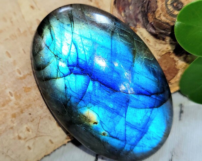 Blue Flash Labradorite Cabochon,Labradorite Oval Cabochon, Labradorite Cabochon,  Wire Wrapping, Weaving, Pendant, Collector DM22