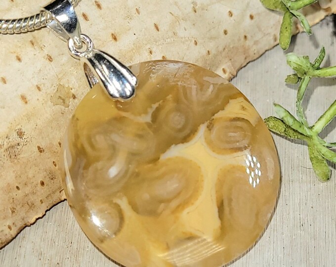 Crazy Lace Agate Pendant, Crazy Lace Agate Sterling Silver Pendant, Handmade Agate Pendant, Gift for Her, Statement Pendant, HD25