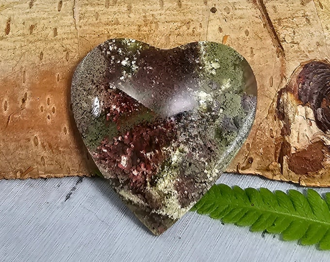 Moss Agate Cabochon, Scenic Moss Agate cabochon, Moss Agate Cabs, Moss Agate Scenic Cabochons, Green and Red Moss Agate Cabochons FK20