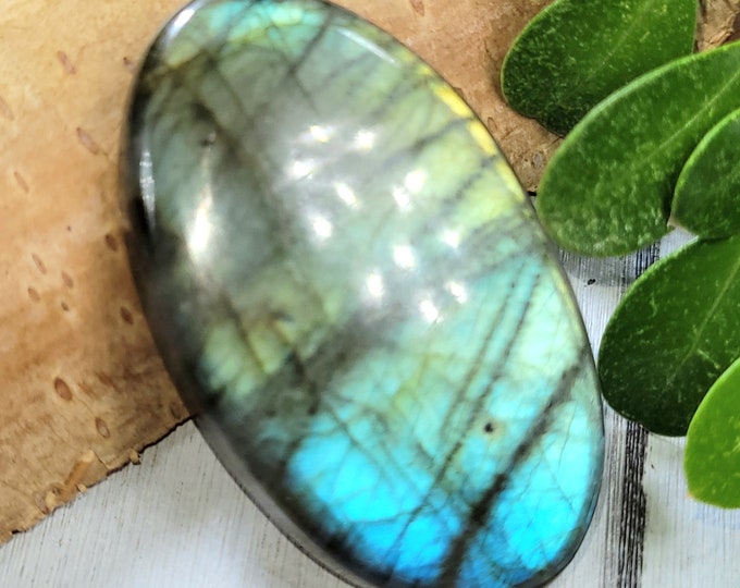 Natural Premium Grade Multi Flash Labradorite Oval Cabochons 75.50ct, Wire Wrapping, Weaving, Pendant, FX06