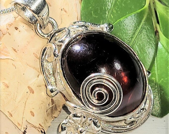 Natural Baltic Amber Flower Designer .925 Sterling Silver Pendant 1 7/16" x 15/16" 6 Grams L33