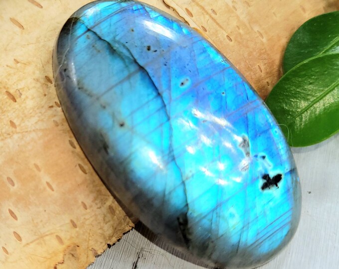 Blue Flash Labradorite Cabochon,Labradorite Oval Cabochon 75ct, Labradorite Cabochon,  Wire Wrapping, Weaving, Pendant, Collector DM24