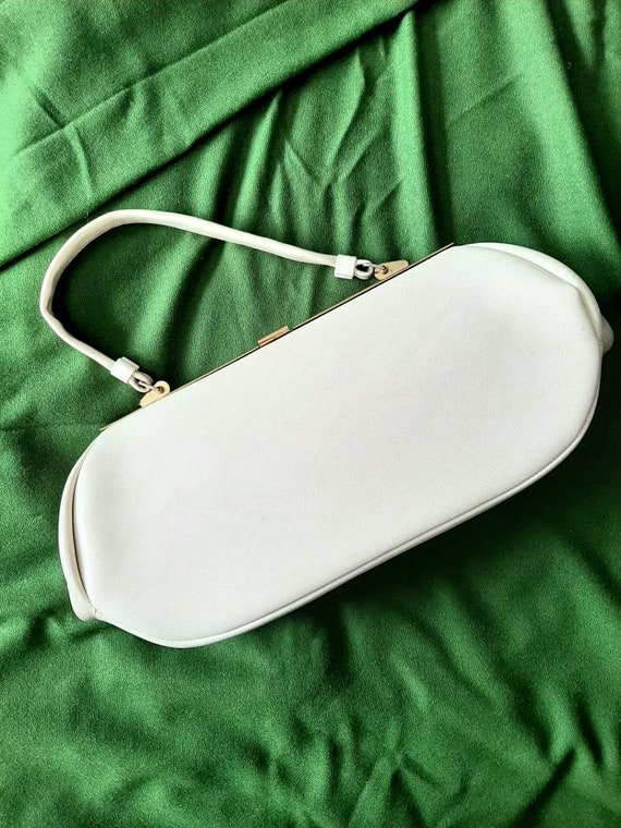 50s Handbag, Vintage Cream Purse