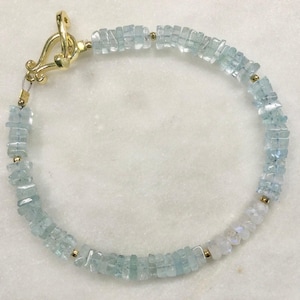 Amicable Rivals Aquamarine & Moonstone Bracelet