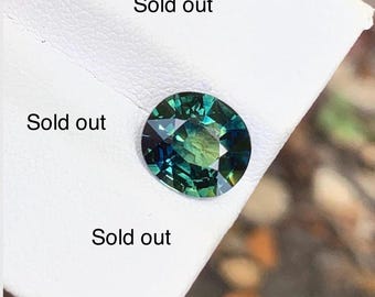 Natural no heat parti sapphire ,( bi color sapphire ) teal sapphire oval shape , loose faceted sapphire, 2.61 cts